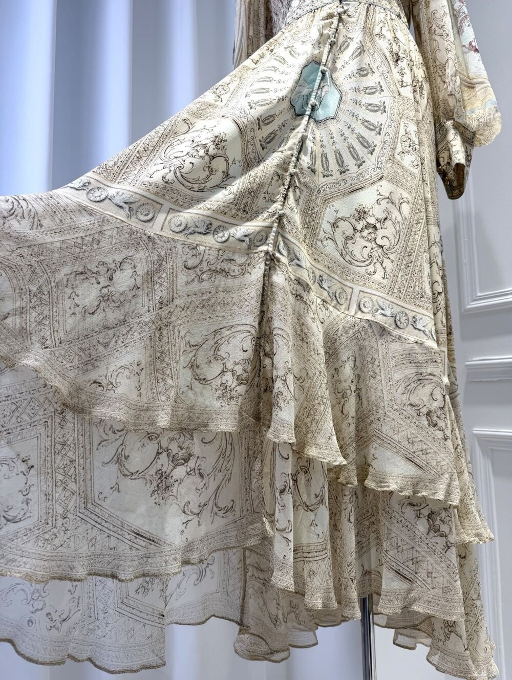 Camilla long button front dress In A beloved boudoir - Picture 8 of 13